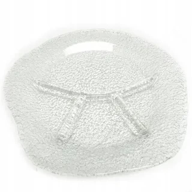 Appetizer platter, mid-century modern, sodalime glass, by J. S. Drost, Ząbkowice, Poland, 1970s. - DIMENSION