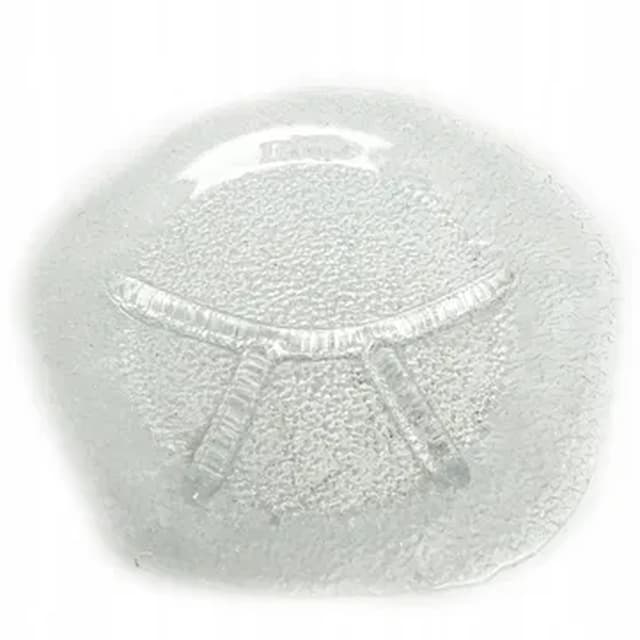 Appetizer platter, mid-century modern, rosalin glass, by J.S. Drost, Ząbkowice, Poland, 1970s. - DIMENSION