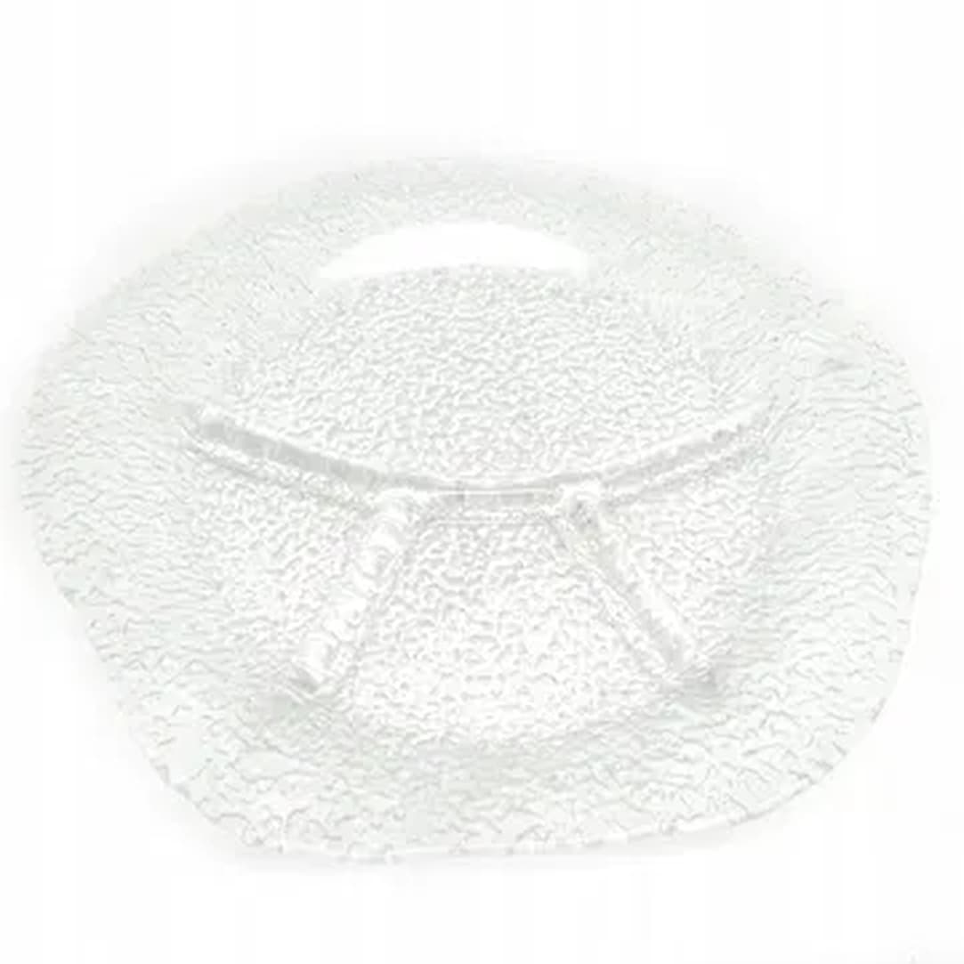 Appetizer platter, Modernism, glass, by J. Drost, Ząbkowice, Poland, 1970s.