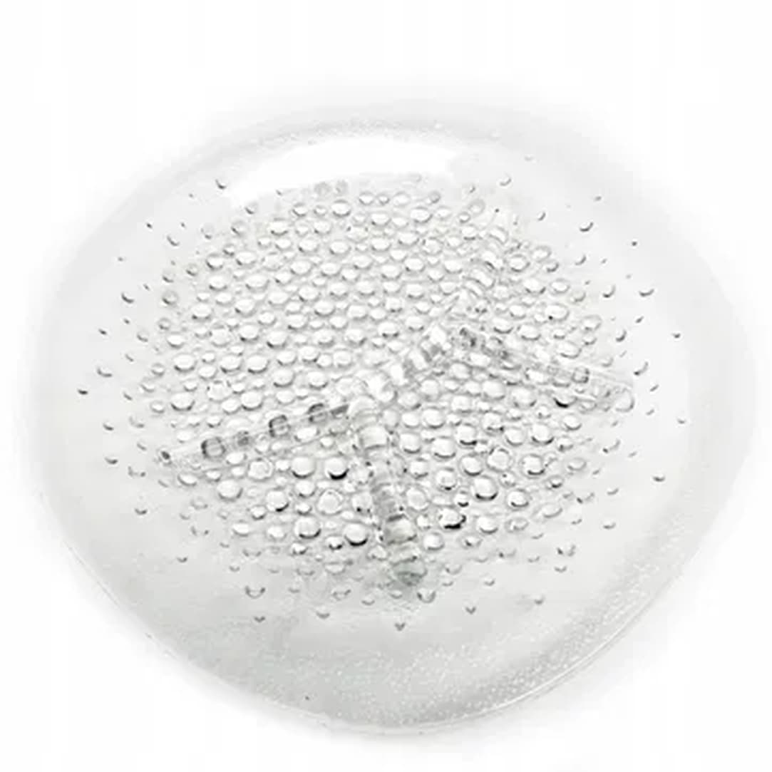 Serving platter Modernism, pressed glass, by J.S. Drost, HSG Ząbkowice, Poland, 1970s. - 183063