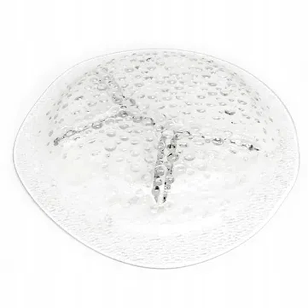 Serving platter Modernism, pressed glass, by J.S. Drost, HSG Ząbkowice, Poland, 1970s. - 183060