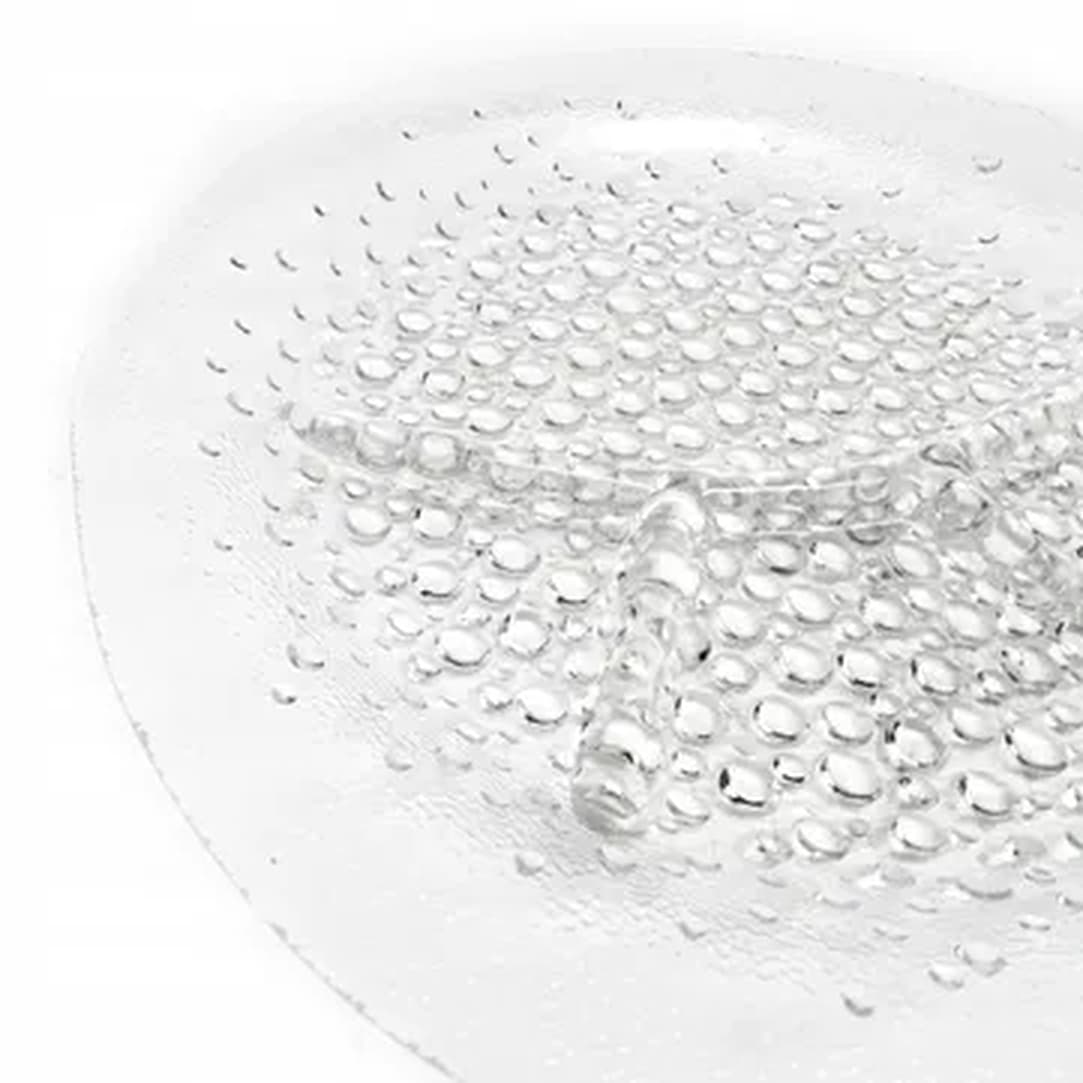 Serving platter Modernism, pressed glass, by J.S. Drost, HSG Ząbkowice, Poland, 1970s. - 183059