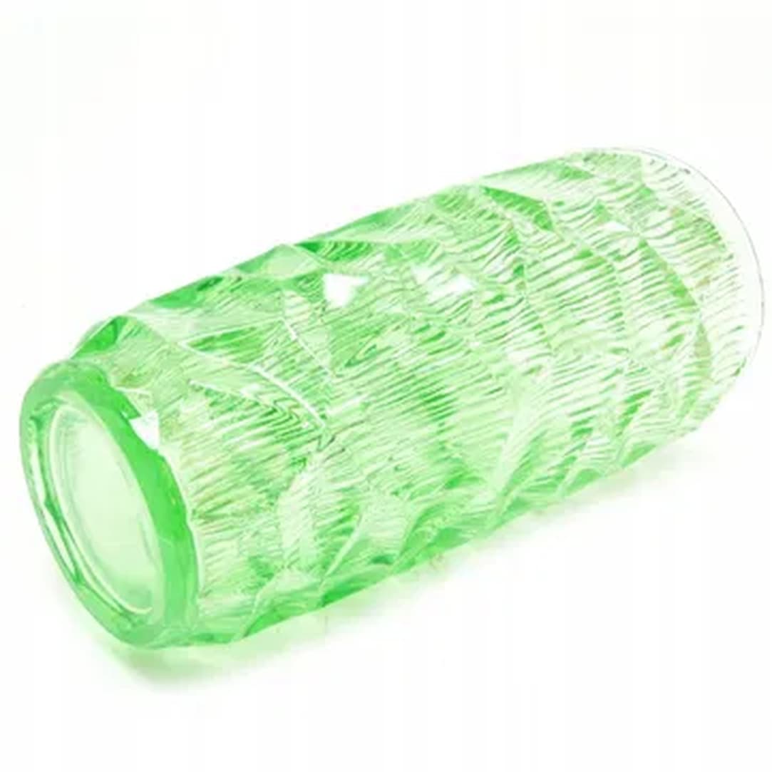 Wazon Okulus, Mid-century modern, szkło turkusowe, Ząbkowice, Polska, lata 70. - 183145