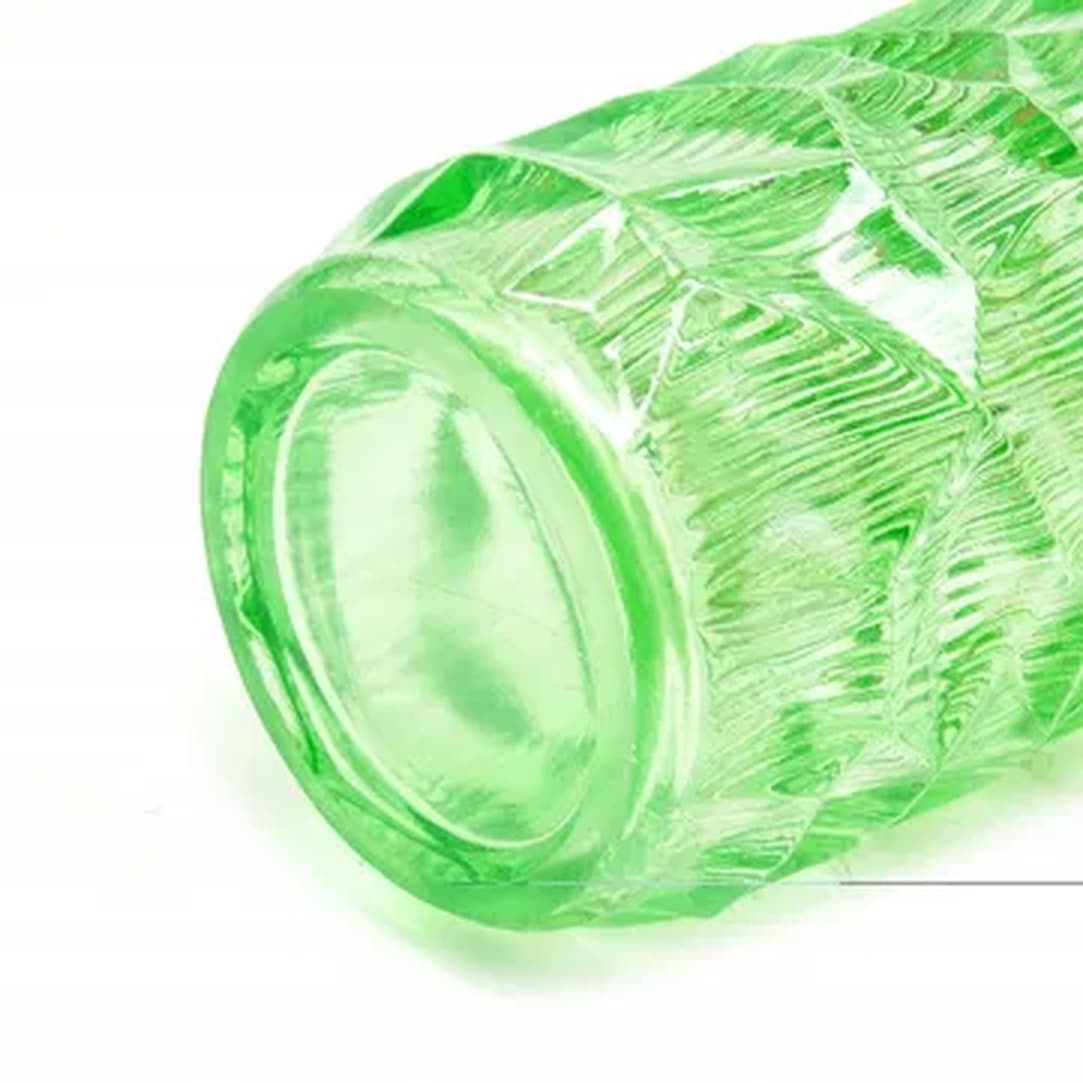 Wazon Okulus, Mid-century modern, szkło turkusowe, Ząbkowice, Polska, lata 70. - 183146