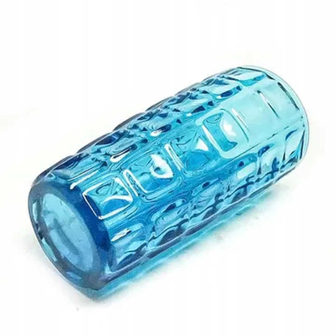 Envelope vase, Mid-century modern, blue glass, Ząbkowice, Poland, 1970s. - 183161