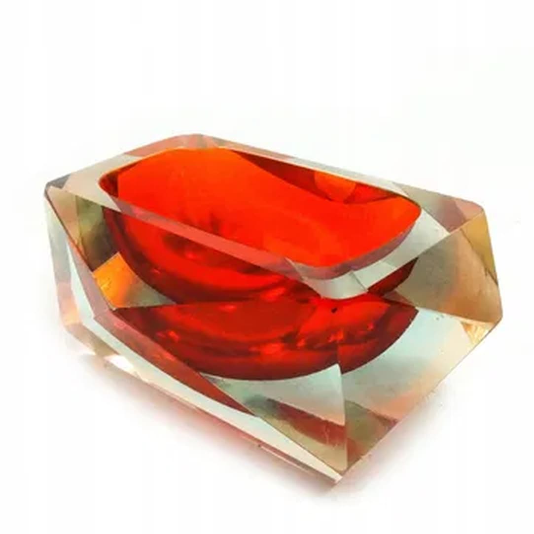 Murano organizer, mid-century modern, sommerso glass, Italy, 1950s. - 183225