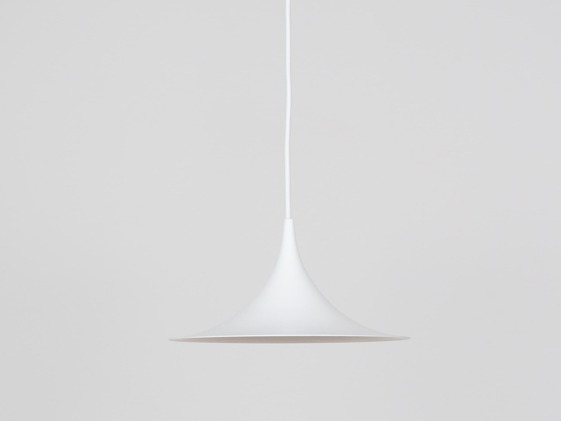 Pair of pendant lamps Semi, white, by C. Bonderup, T. Thorup, Fog & Mørup, Denmark, 1960s. - 183263