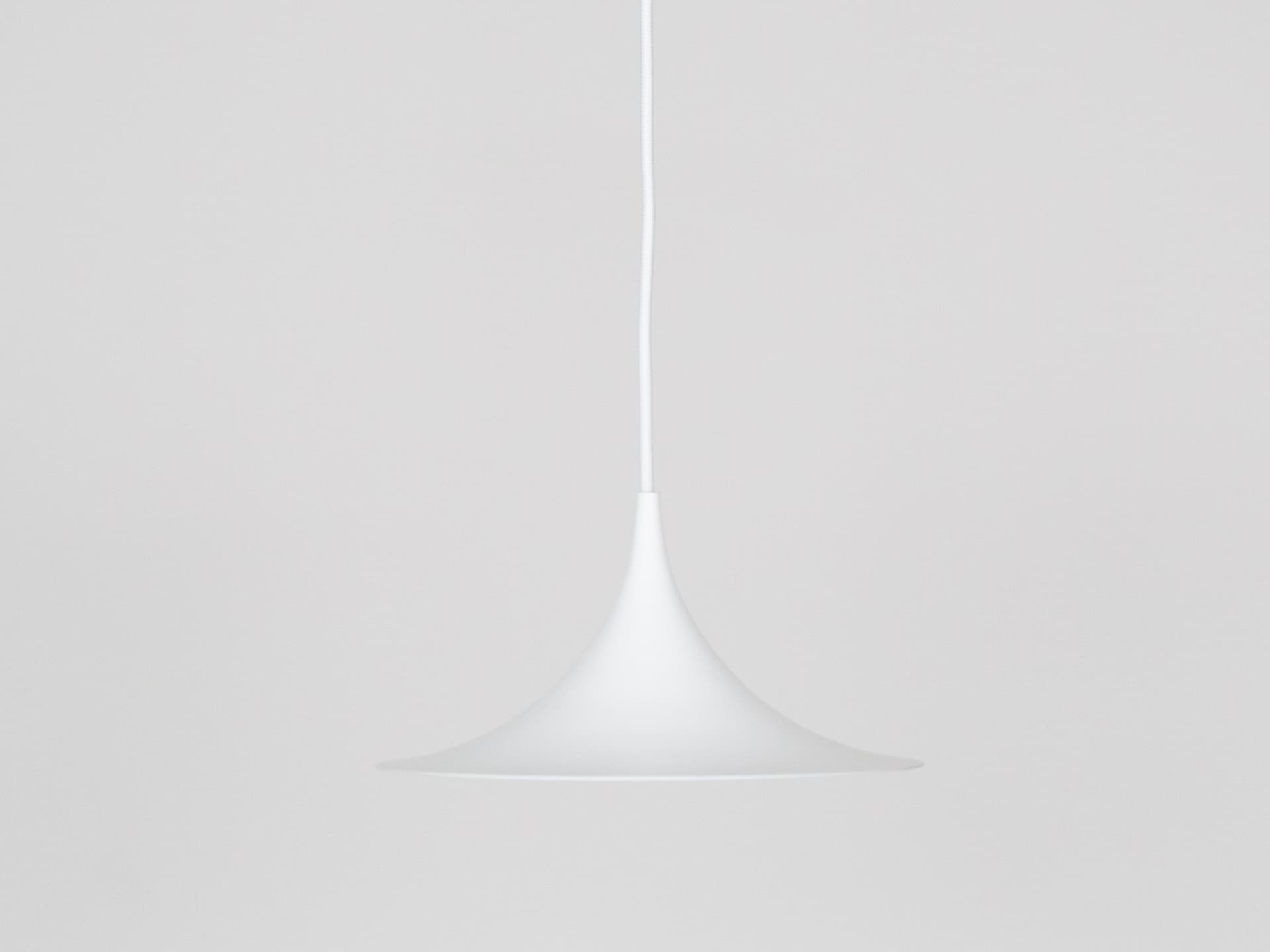 Pair of pendant lamps Semi, white, by C. Bonderup, T. Thorup, Fog & Mørup, Denmark, 1960s. - 183262