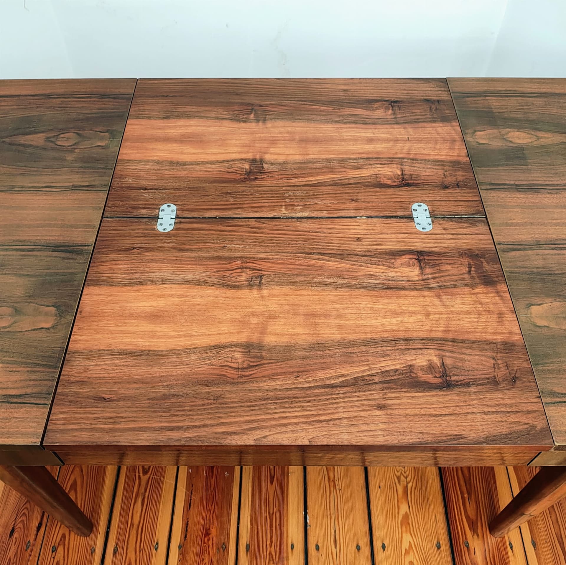 Extendable dining table, dark walnut, by J. Halabala, UP Závody, Czechoslovakia, 1950s. - 183321