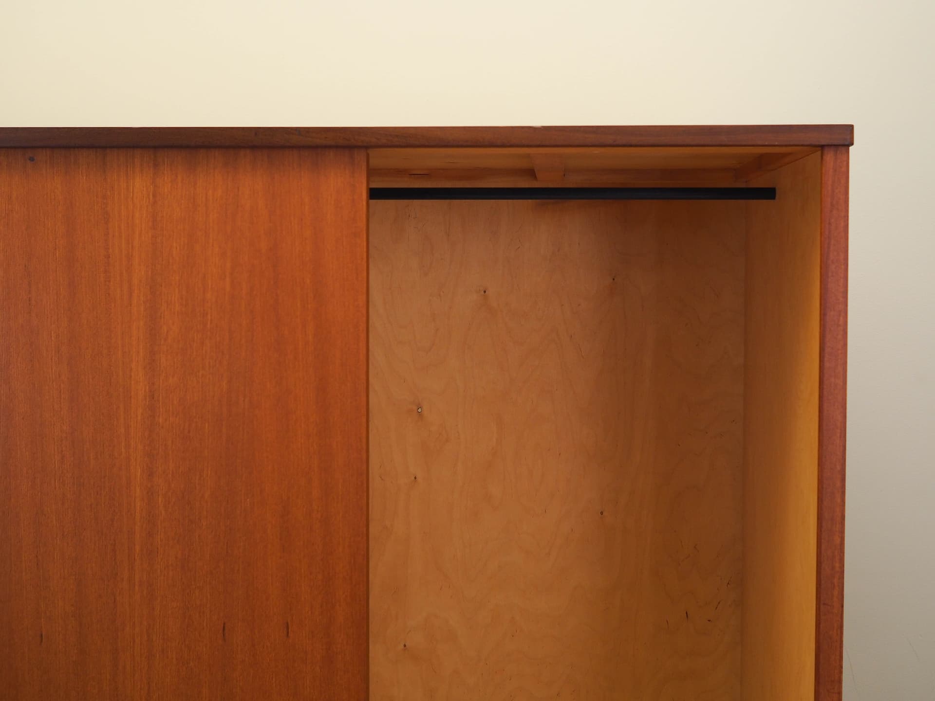 Wardrobe, brown teak, Denmark, 1960s. - 183483