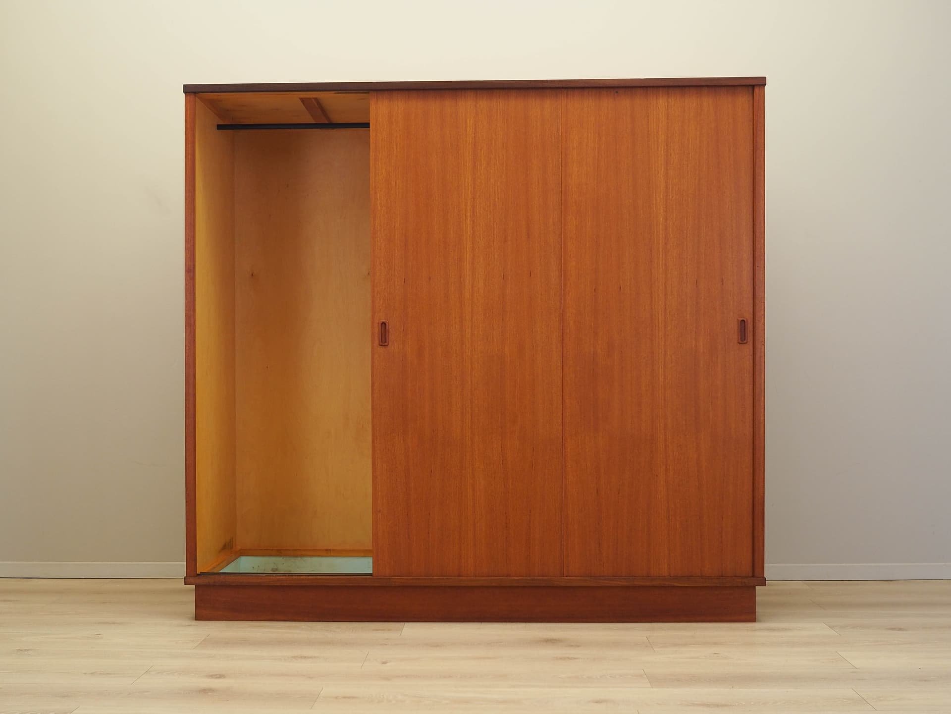 Wardrobe, brown teak, Denmark, 1960s. - 183476