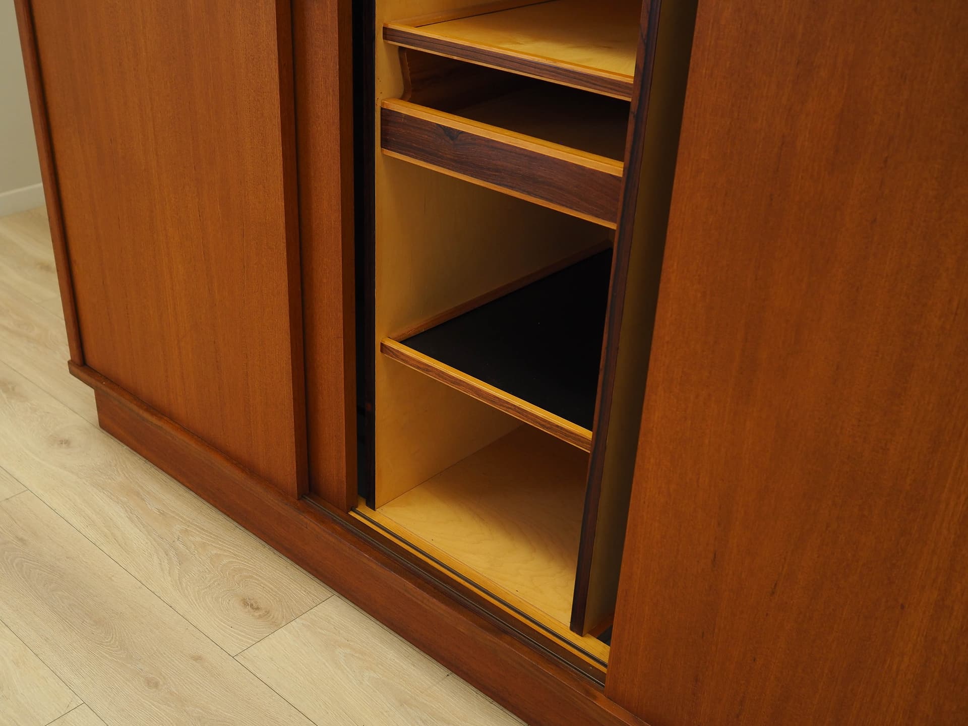 Wardrobe, brown teak, Denmark, 1960s. - 183480