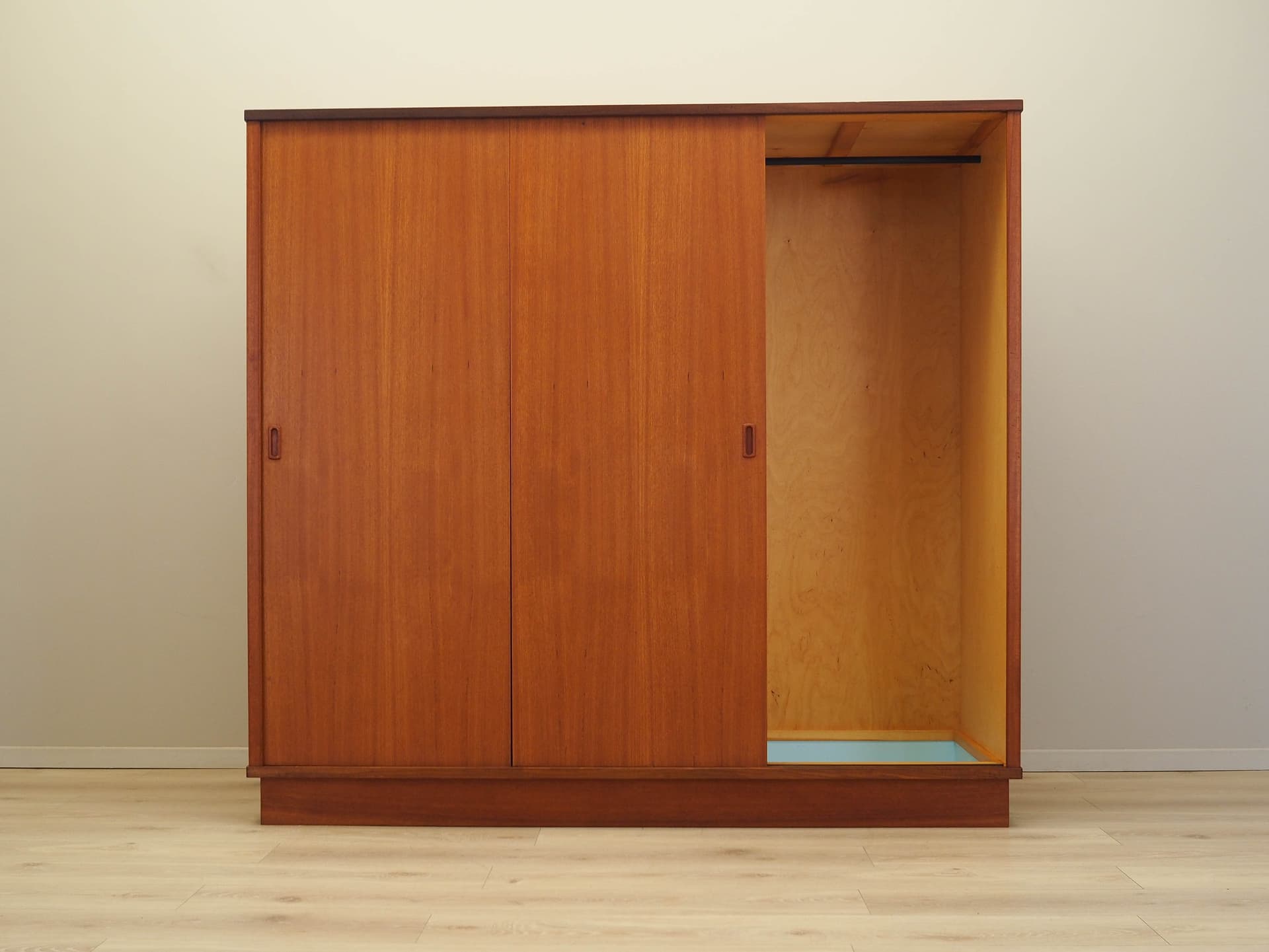 Wardrobe, brown teak, Denmark, 1960s. - 183477