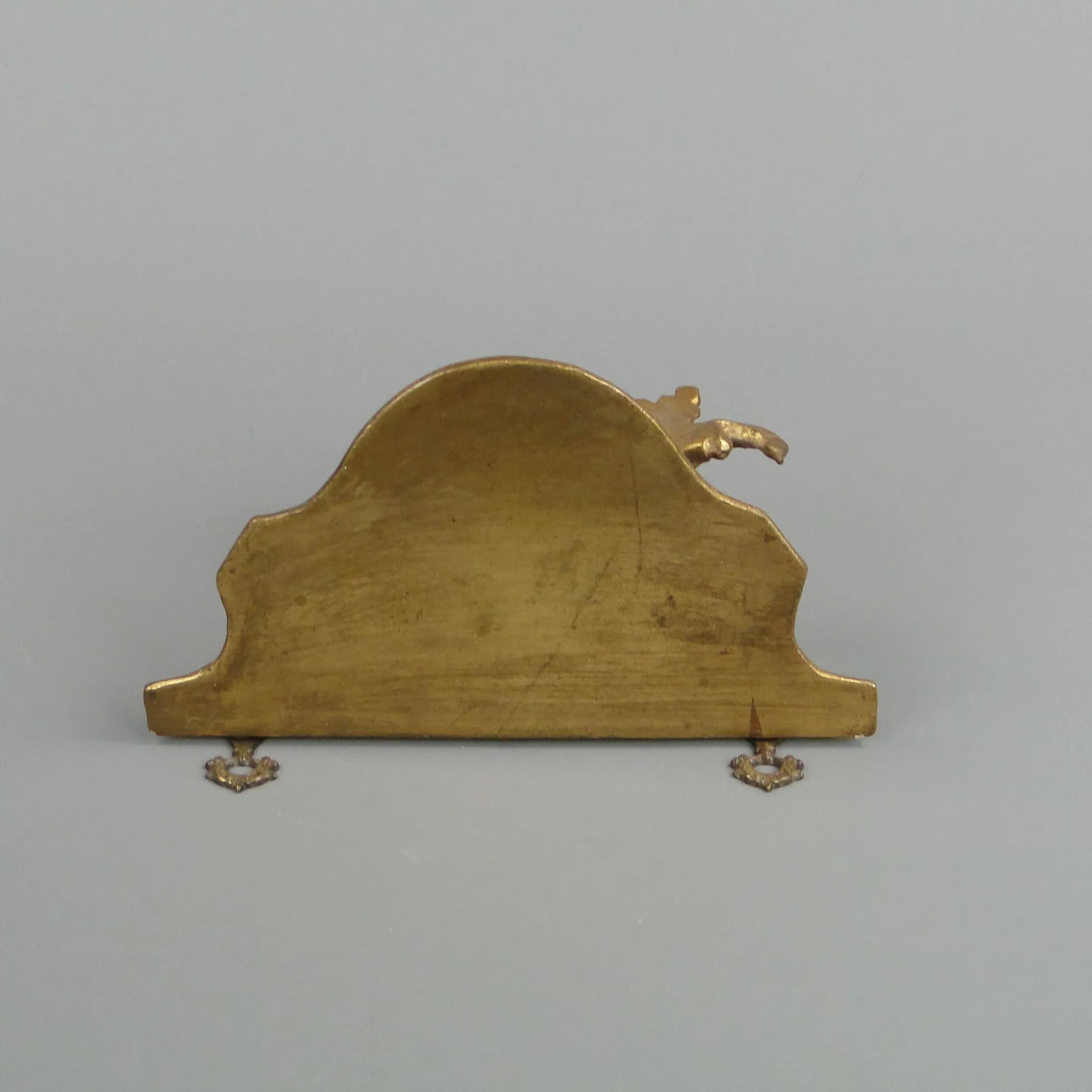 Półka ścienna, styl rokoko, złoty, drewno, Włochy, lata 50. - 12830