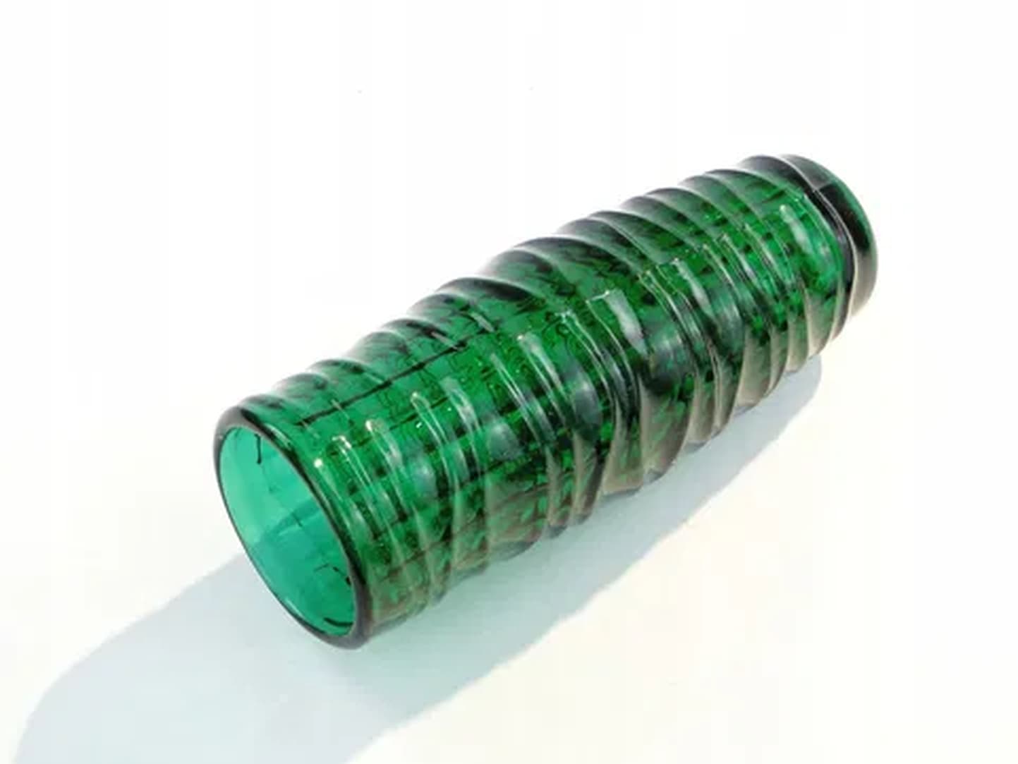 Baleron vase, Modernism, green glass, by J.S. Drost, Ząbkowice, Poland, 1970s. - 183530