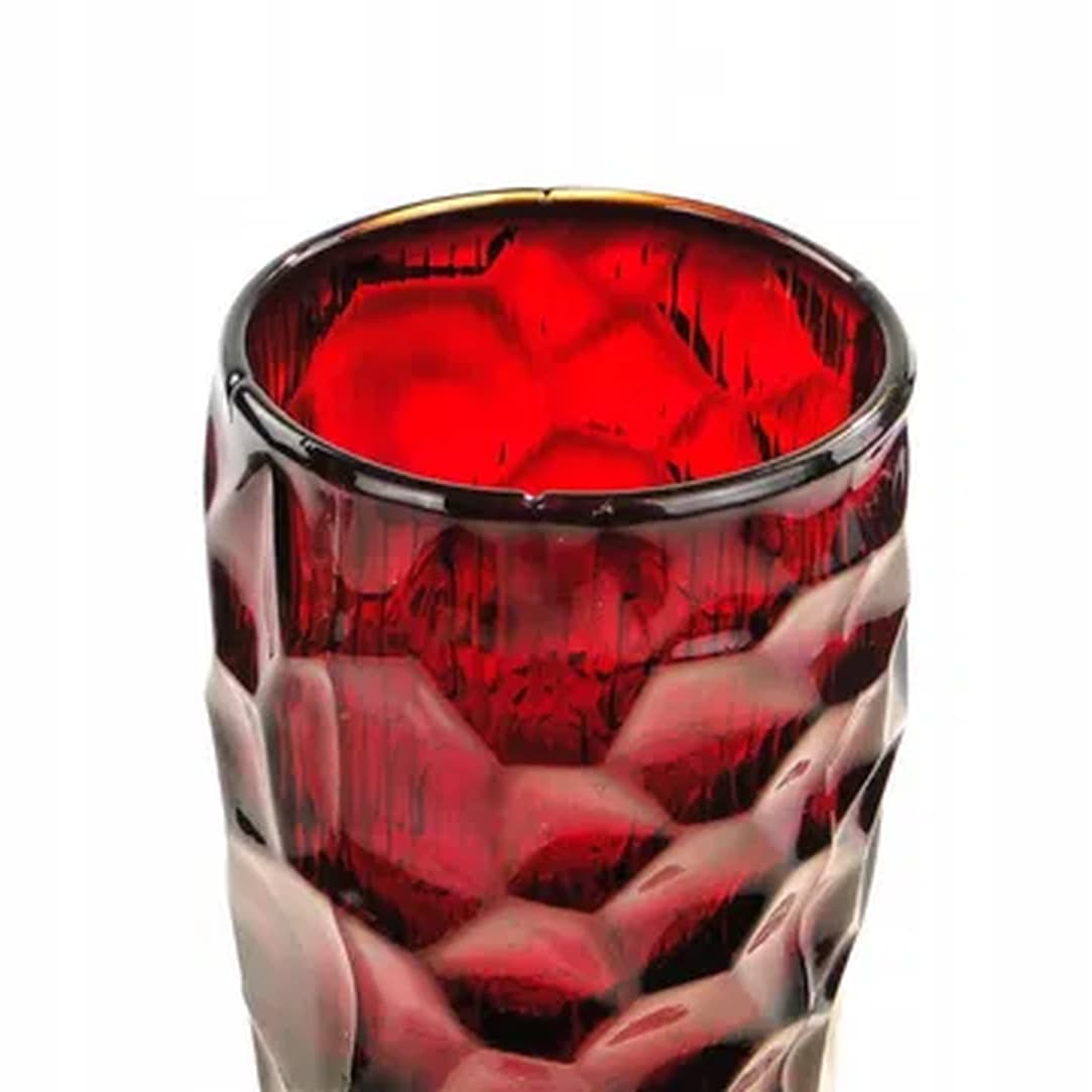 Okulus vase, Mid-century modern, transparent glass, Ząbkowice, Poland, 1970s. - 183565