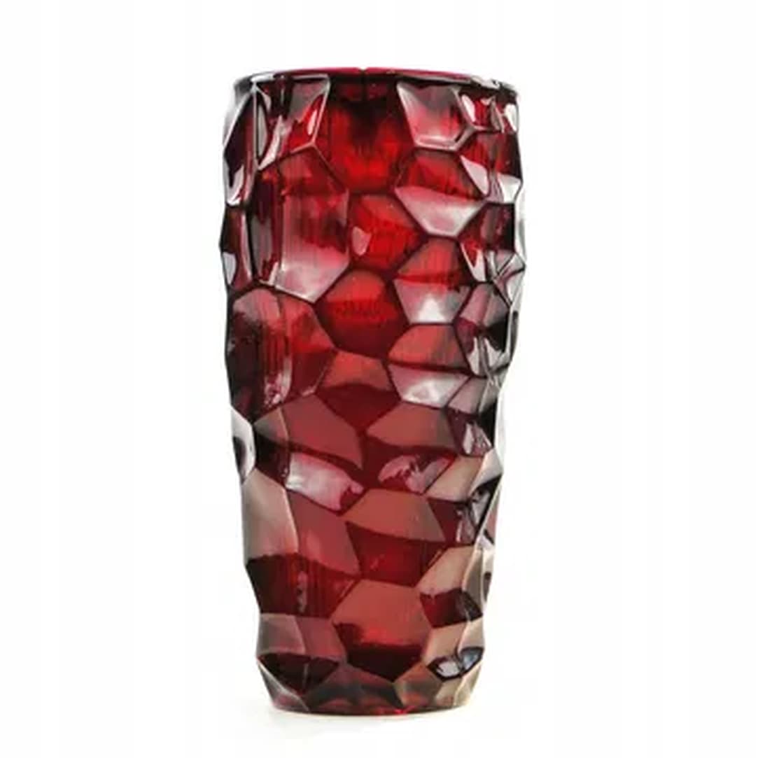 Okulus vase, Mid-century modern, transparent glass, Ząbkowice, Poland, 1970s. - 183564