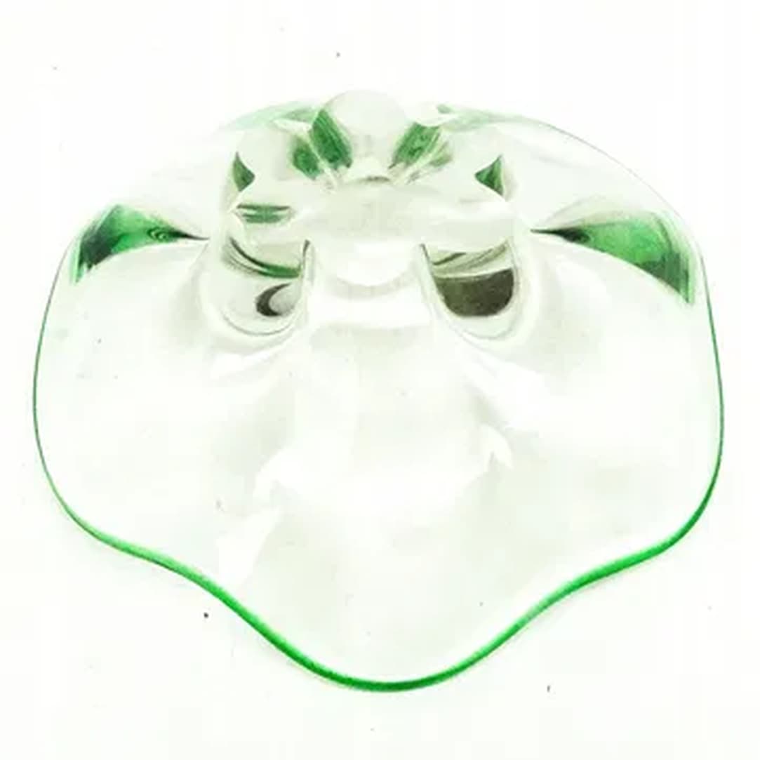 Mid-century modern centerpiece, glass, Czechoslovakia, 1950s. - 183621