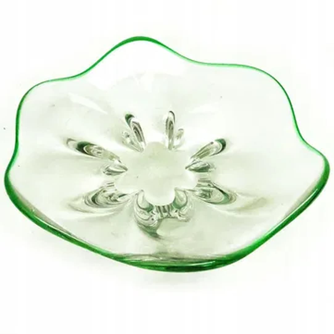 Mid-century modern centerpiece, glass, Czechoslovakia, 1950s. - 183623