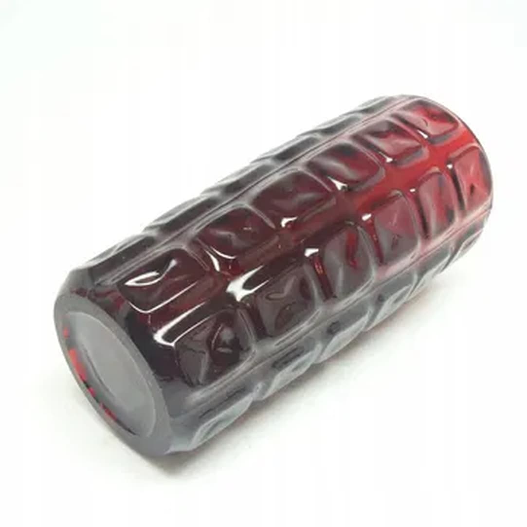 Mid-century modern vase, red sodium glass, Ząbkowice, Poland, 1970s. - 183706