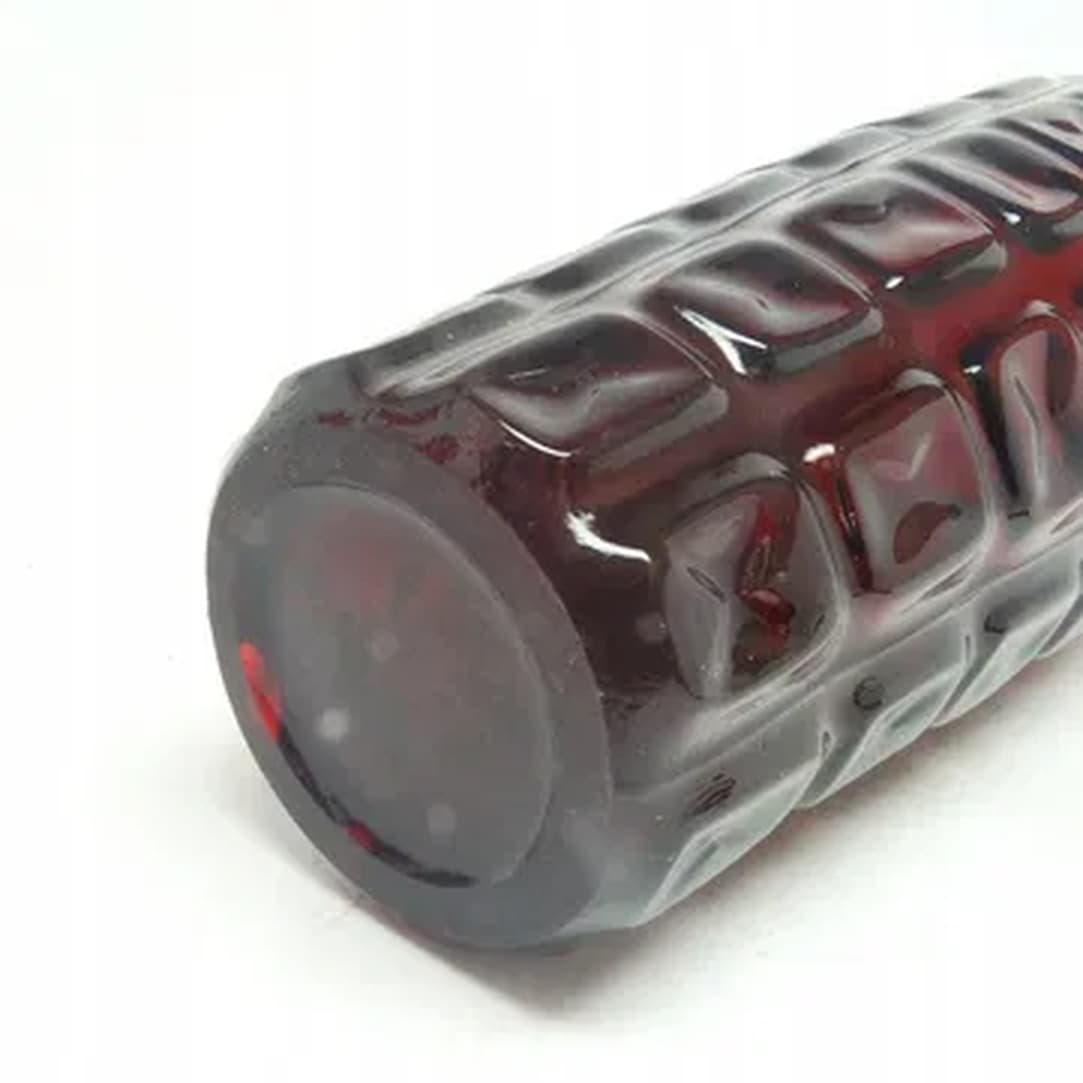 Mid-century modern vase, red sodium glass, Ząbkowice, Poland, 1970s. - 183707