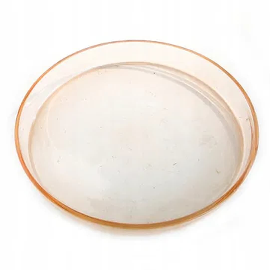 Taca Art Deco, szkło rozalinowe, Huta Hortensja, Polska, lata 50.