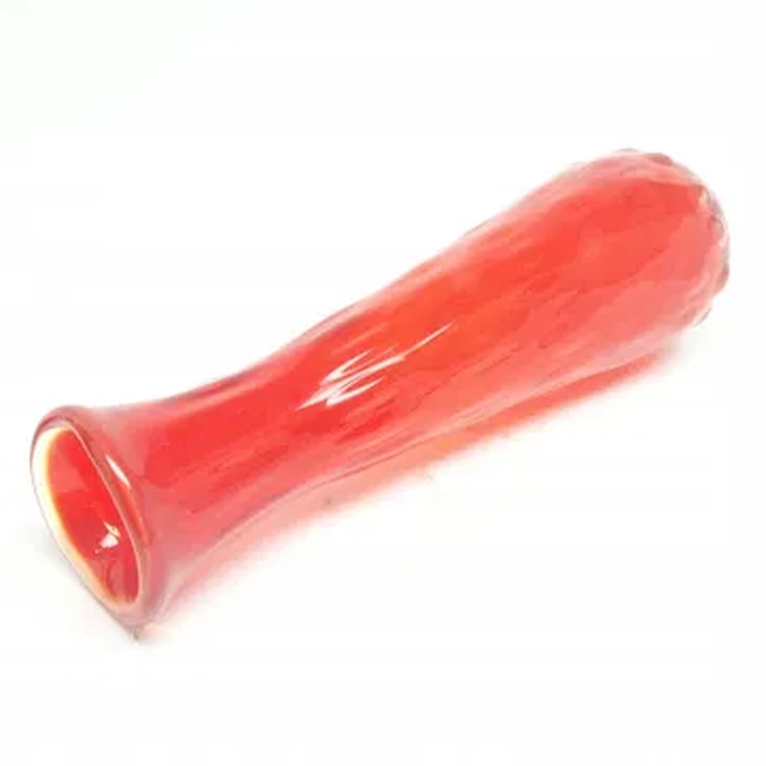 Fasolka vase, Mid-century modern, red glass, Ząbkowice, Poland, 1970s. - 183743