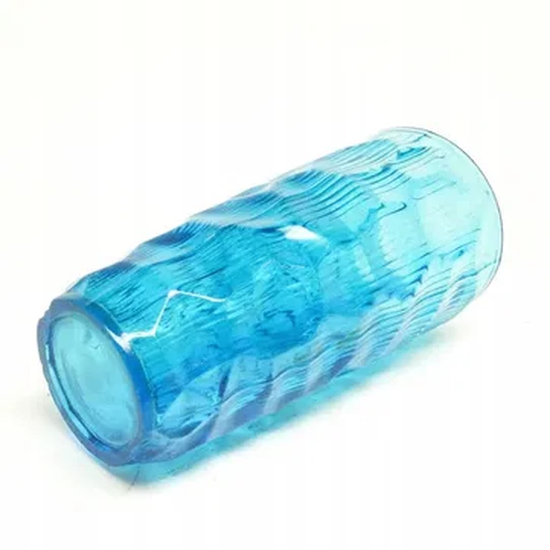 Okulus vase, mid-century modern, transparent glass, Ząbkowice, Poland, 1970s. - 183761