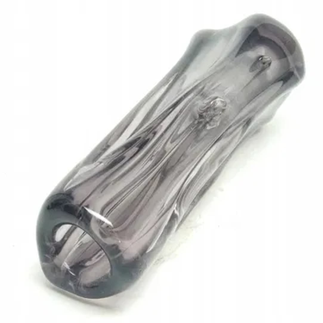 Wazon, Mid-century modern, szkło szare, Ząbkowice, Polska, lata 70. - 183809