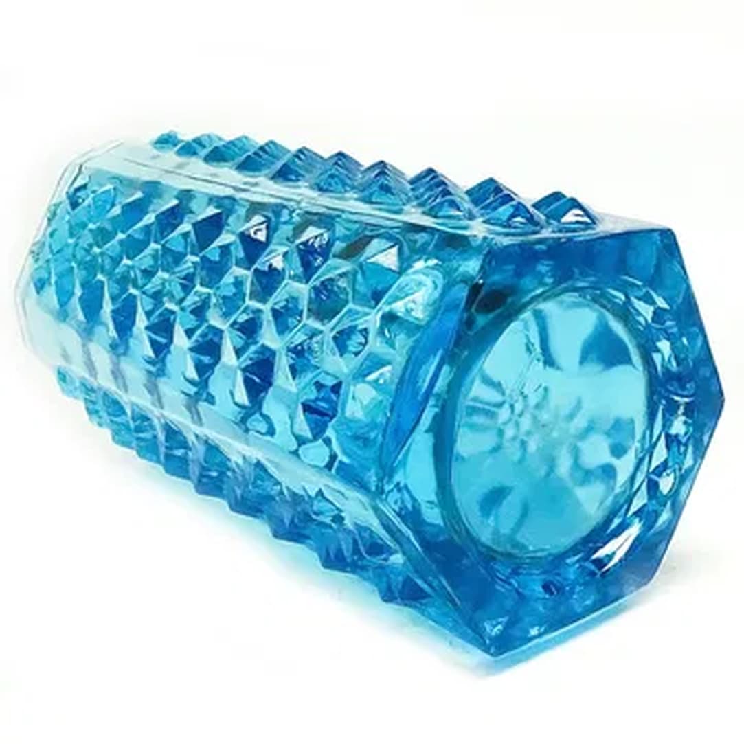 Wazon Ćwieki, modernizm, szkło niebieskie, Ząbkowice, Polska, lata 70. - 183866