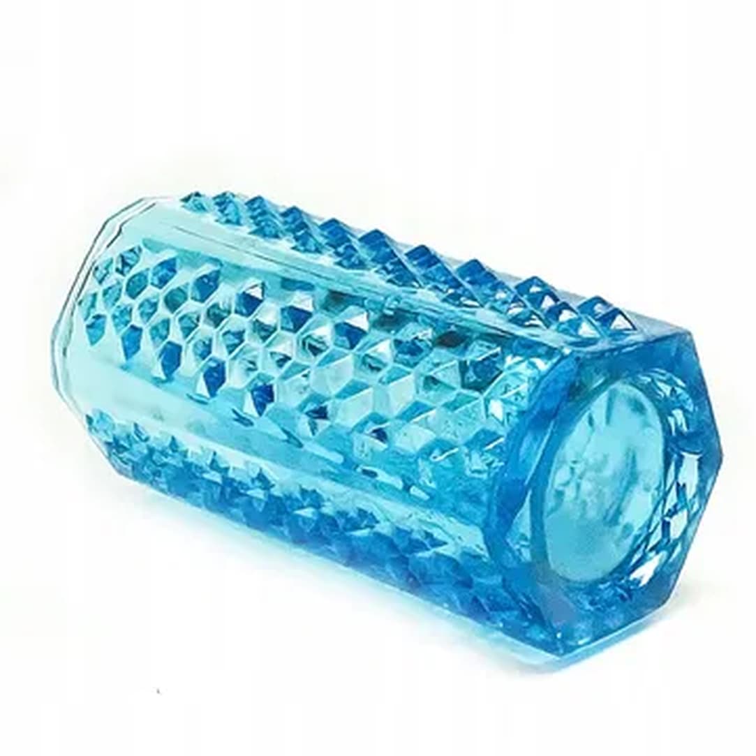 Wazon Ćwieki, modernizm, szkło niebieskie, Ząbkowice, Polska, lata 70. - 183865