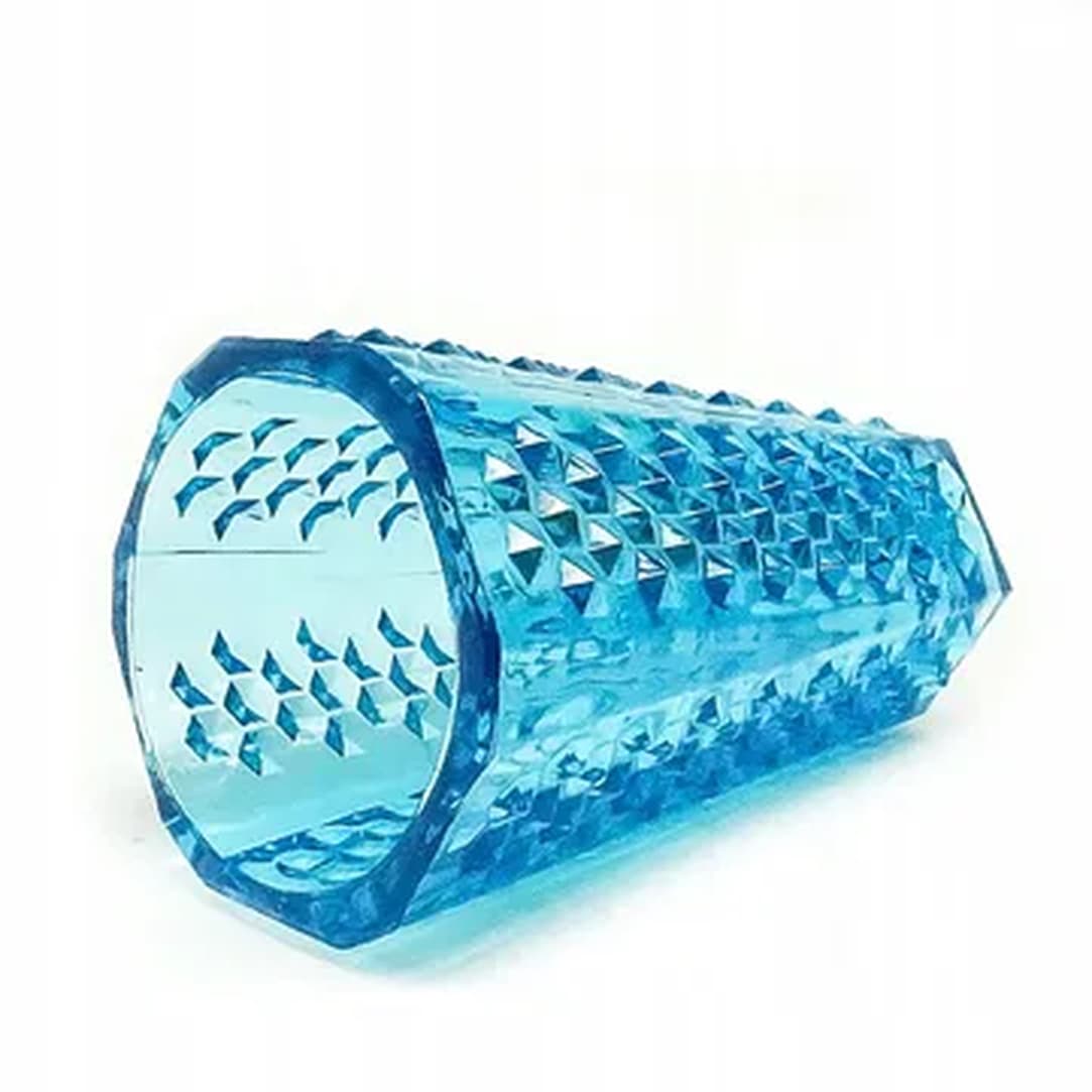 Wazon Ćwieki, modernizm, szkło niebieskie, Ząbkowice, Polska, lata 70. - 183864