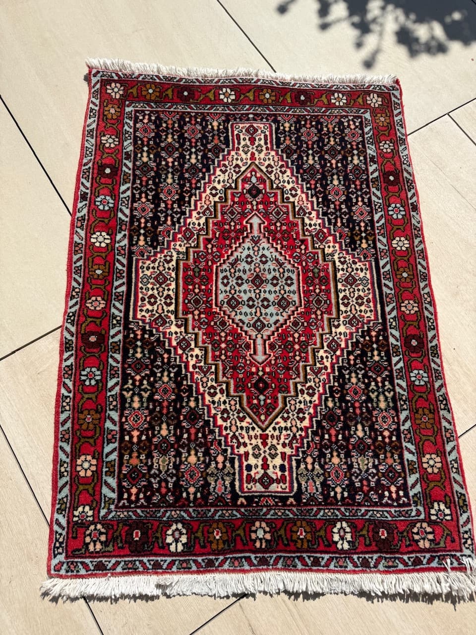 Dywan Bidjar 115x75 cm, czerwony, wełna, Iran - 183902