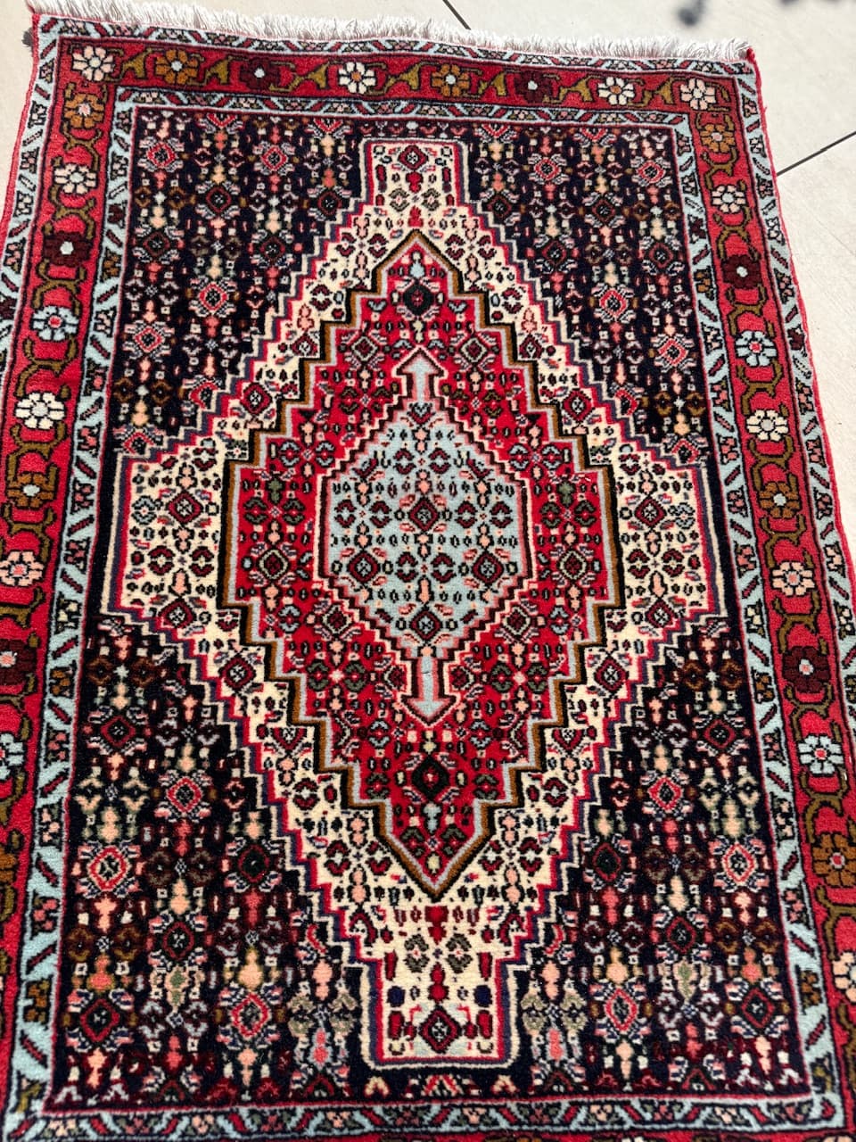 Dywan Bidjar 115x75 cm, czerwony, wełna, Iran - 183908