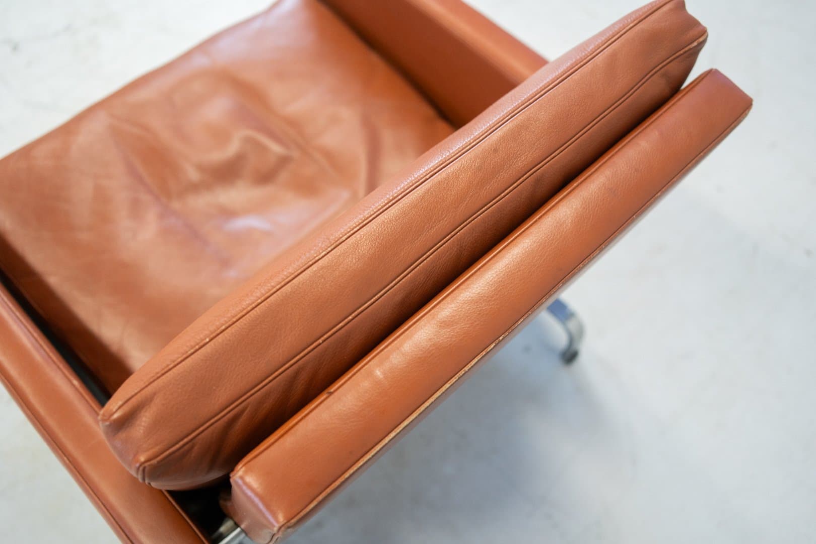 Zestaw trzech sof PK31, brązowy, skóra naturalna koniakowa, Dania, lata 70. - 184732