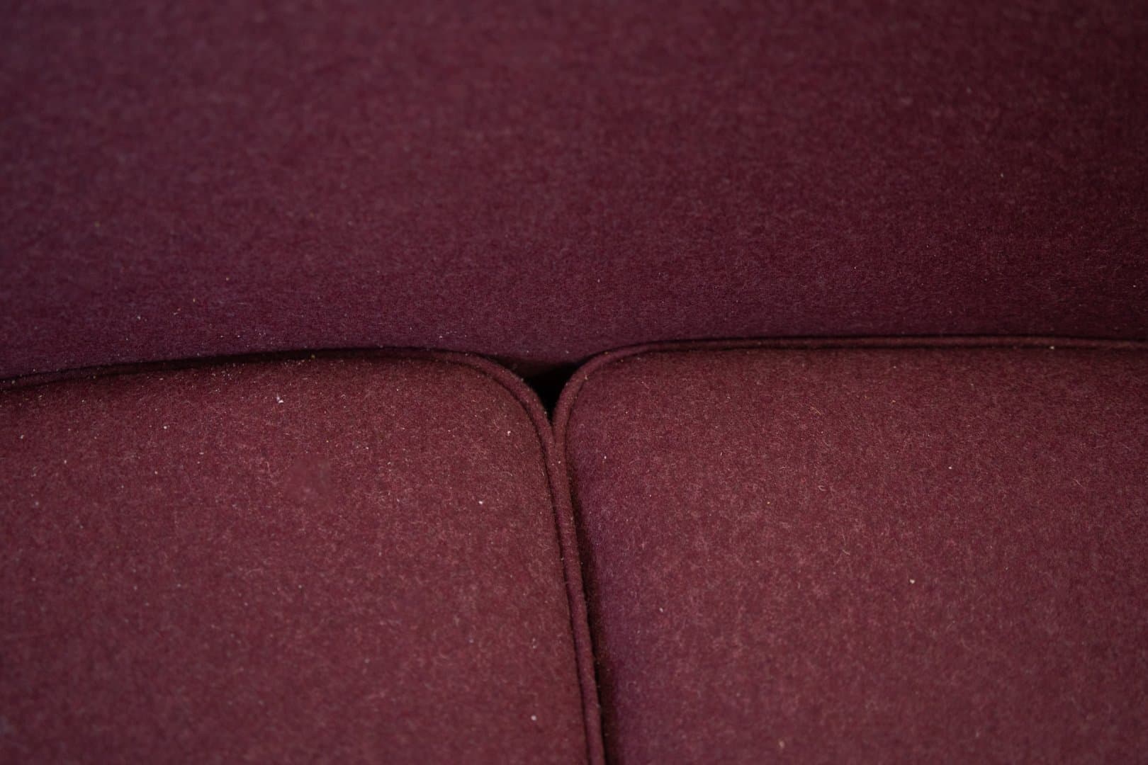 Set of Capri sofa and lounge chair, maroon, fabric - 184707