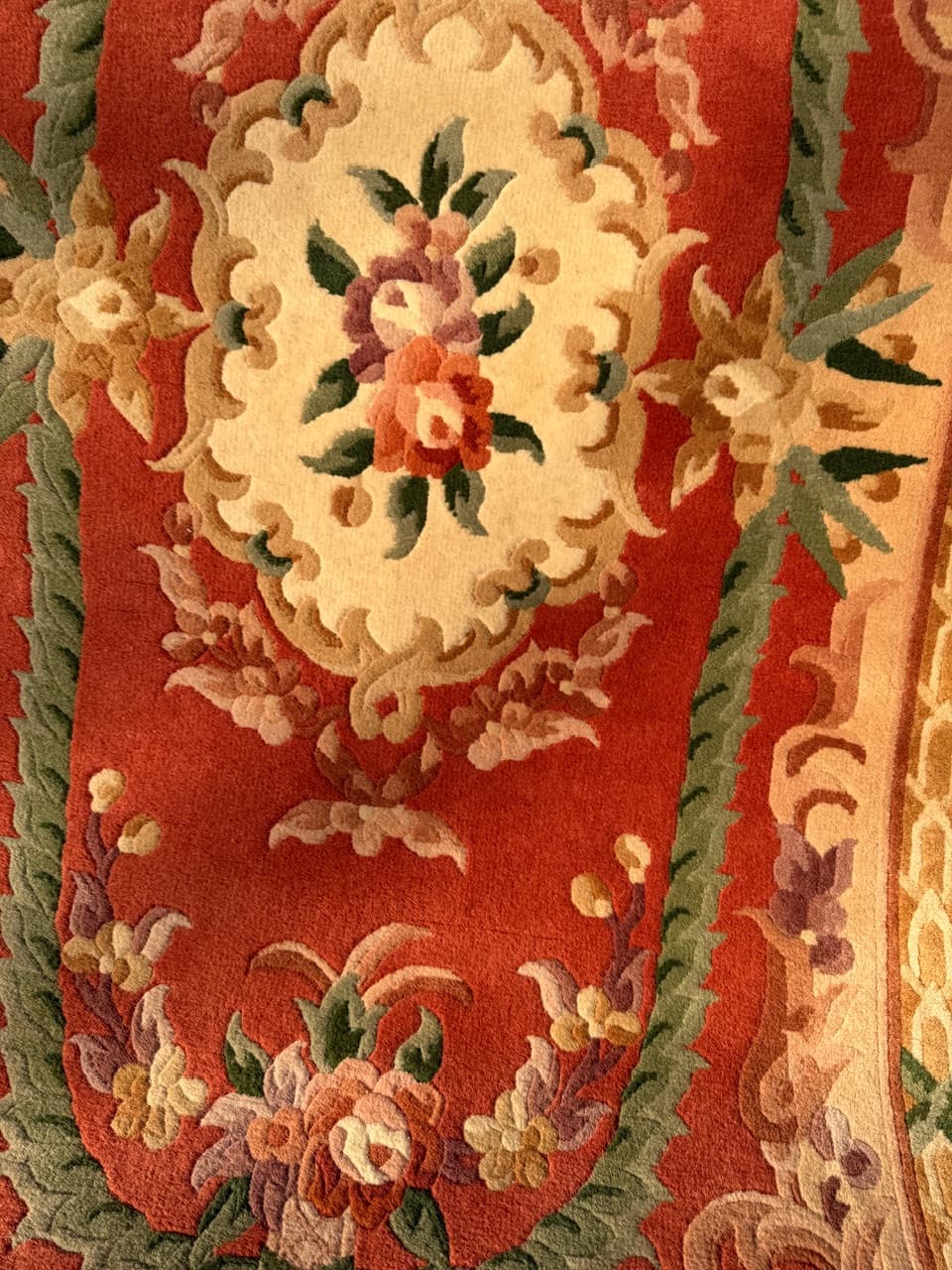 Dywan Pekin 190x93 cm, pomarańczowy, wełna, Chiny, lata 90. - 183979