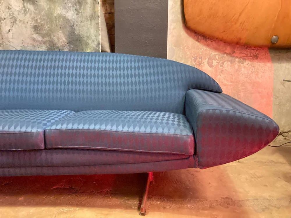 Sofa Capri, niebieska, proj. J. Andersen, Transum, Szwecja, lata 60. - 184661