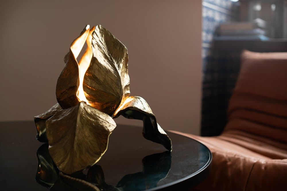 Lampa stołowa Iris, proj. Ch. Charles, Maison Charles, lata 70. - 184646