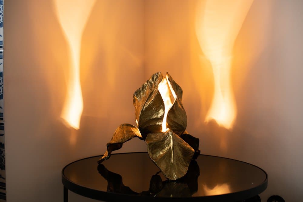 Lampa stołowa Iris, proj. Ch. Charles, Maison Charles, lata 70. - 184643