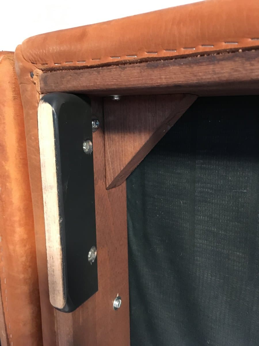 Pair of DS-46 lounge chairs de Sede, brown, natural leather - 184549