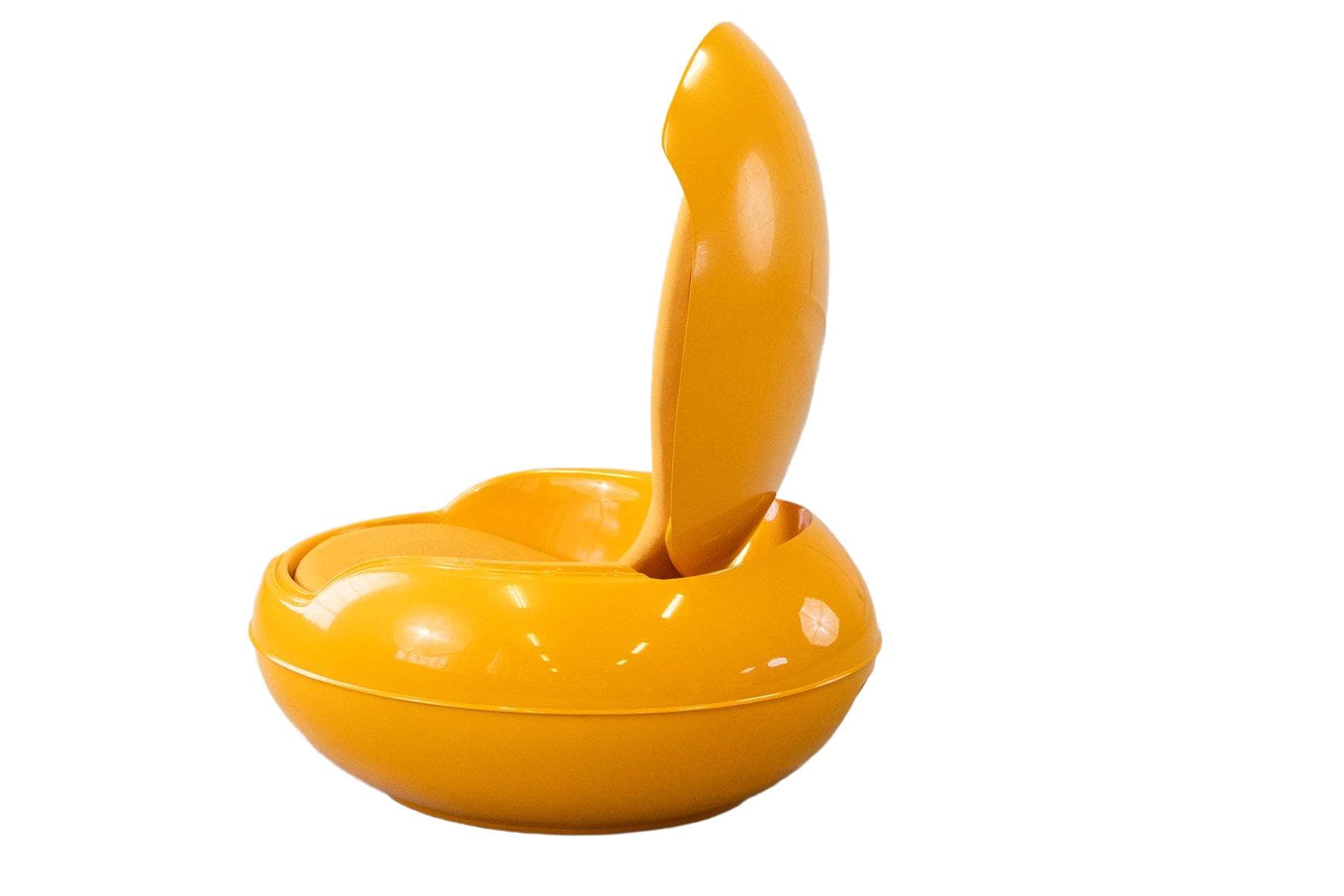 Egg Chair, orange, fiberglass