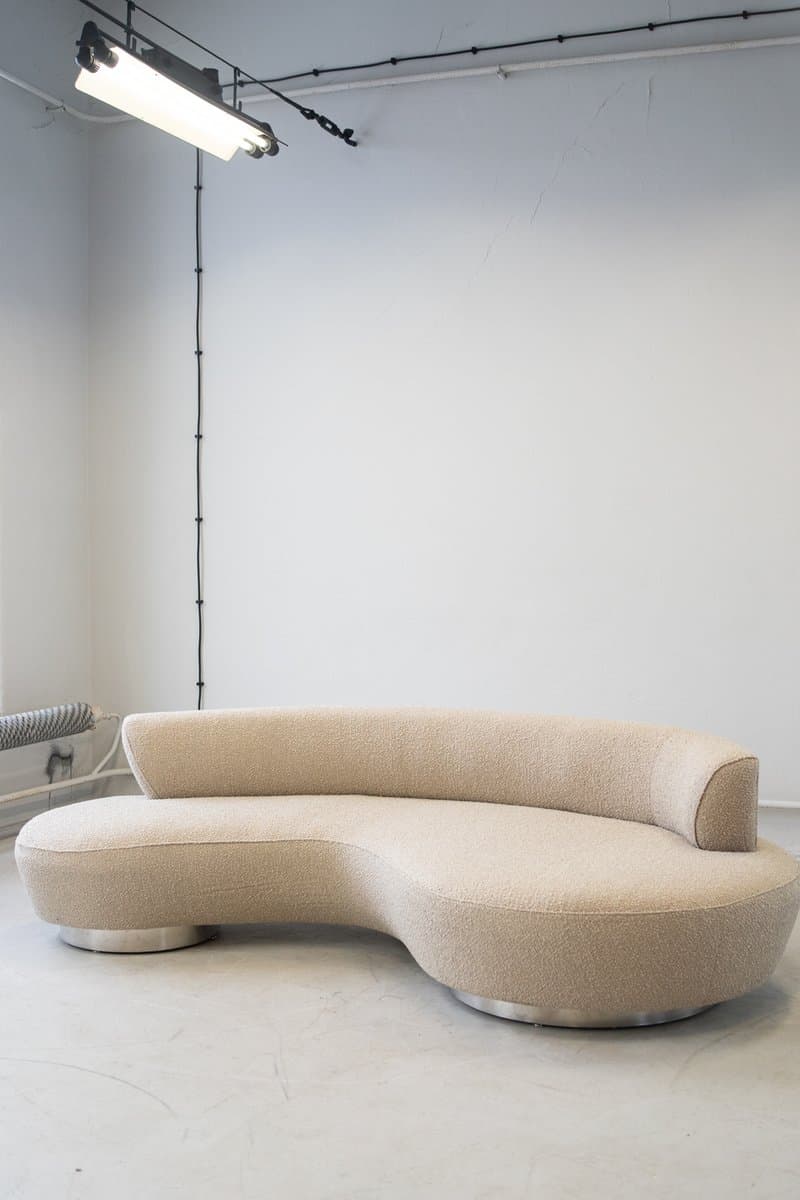 Sofa Serpentine, beżowa, tkanina boucle, Divano, 1970 - 184522