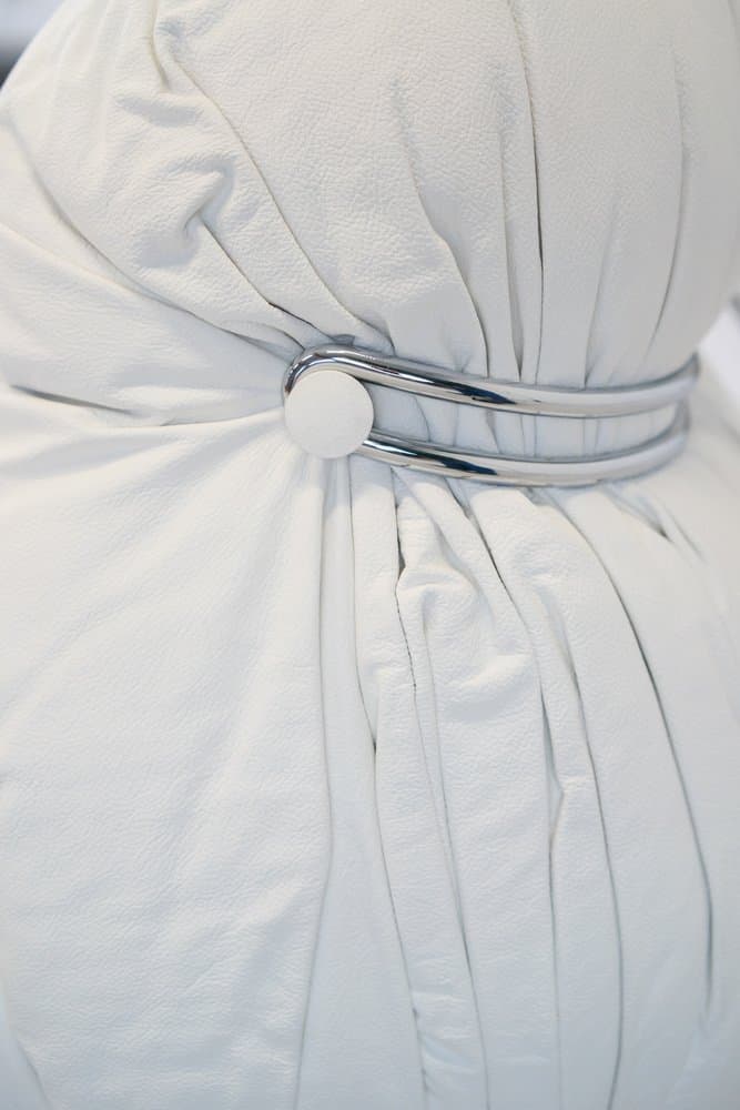 Sofa Soriana, biała, skóra, Cassina, lata 70. - 184519