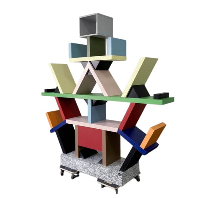 Carlton Shelving Unit Sottsass, multicolor, wood - DIMENSION