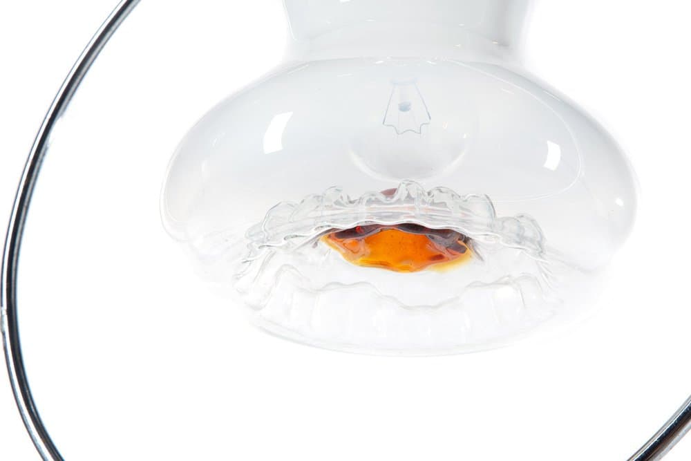 Pendant lamp Mazzega, white, glass - 184472