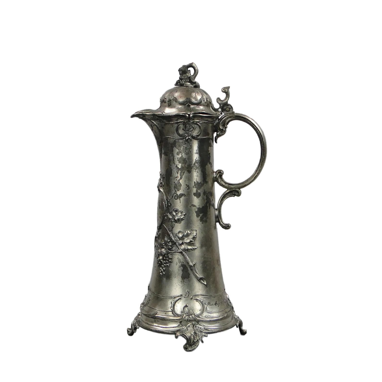Jug Rococo, silver-plated pewter, WMF, Germany, 19th c.