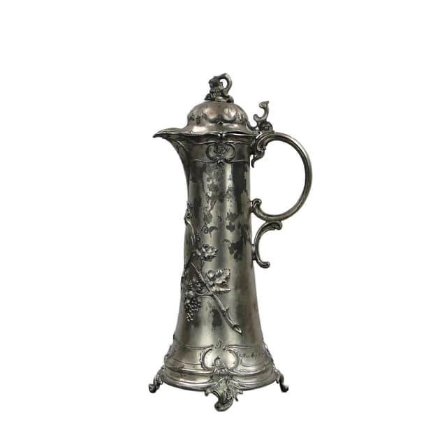 Jug Rococo, silver-plated pewter, WMF, Germany, 19th c. - DIMENSION