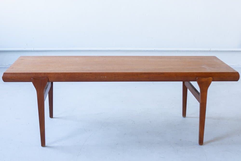 Rozkładany stolik kawowy, brązowy, teak, proj. J. Andersen, CFC Silkeborg⁠, lata 60. - 184395