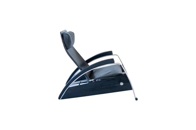 Grand Repos lounge chair, black, genuine leather - DIMENSION